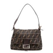 Pre-owned Canvas shoulder-bags Fendi Vintage , Brown , Dames