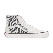 Zebra High-Top Sneaker Lace-Up Vans , White , Heren