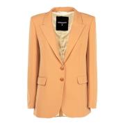 Dames Geknoopte Blazer Jas Patrizia Pepe , Beige , Dames