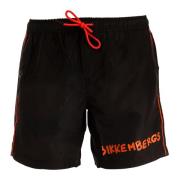 Heren Zwembroek Medium Boardshort Bikkembergs , Black , Heren