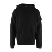 Groene Katoenen Trui voor Mannen Stone Island , Black , Heren