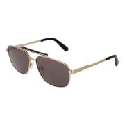 Gouden Heren Aviator Zonnebril Guess , Yellow , Heren