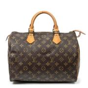 Pre-owned Canvas handbags Louis Vuitton Vintage , Brown , Dames