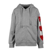 Liefdescollectie Hoodie Love Moschino , Gray , Dames