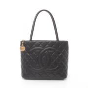 Pre-owned Leather chanel-bags Chanel Vintage , Black , Dames