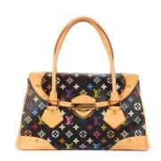 Pre-owned Canvas handbags Louis Vuitton Vintage , Black , Dames