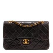 Pre-owned Leather chanel-bags Chanel Vintage , Black , Dames