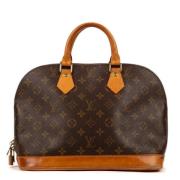 Pre-owned Canvas handbags Louis Vuitton Vintage , Brown , Dames