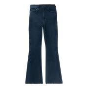 Elegante Fray Flair Denim Broek Mother , Blue , Heren