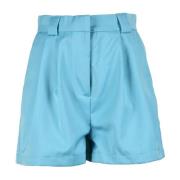 Stijlvolle shorts met polyester en viscose Weili Zheng , Blue , Dames