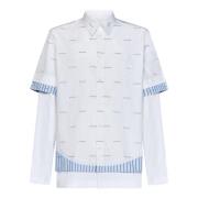 Witte Crest Geborduurde Shirt Givenchy , White , Heren