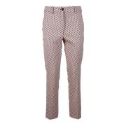 Katoenmix Stretch Broek Seventy , Multicolor , Dames