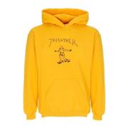 Gouden Heren Hoodie met Trekkoord Capuchon Thrasher , Yellow , Heren