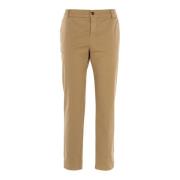 Effen Kleur Chino Broek voor Vrouwen Fracomina , Beige , Dames