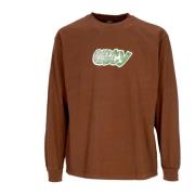 Klassieke City Watch Dog Longsleeve T-shirt Obey , Brown , Heren