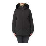 Zwarte Winterjas met Capuchon Colmar , Black , Dames