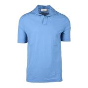 Katoenen Polo Shirt Filippo De Laurentiis , Blue , Heren