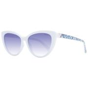 Witte Unisex Zonnebril Cat Eye Stijl Guess , White , Dames