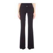 Zwarte Flare Jeans voor Vrouwen Liu Jo , Black , Dames