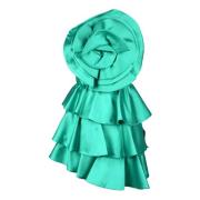 Elegante Polyester Jurk voor Vrouwen Simona Corsellini , Green , Dames