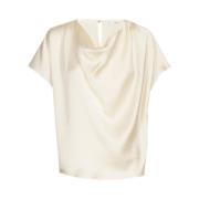 Flowy Waterfall Top Marie Méro , Beige , Dames