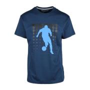 Blauw T-shirt voor mannen Bikkembergs , Blue , Heren