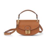 Karamel Mini Top Handtas Ganni , Brown , Dames