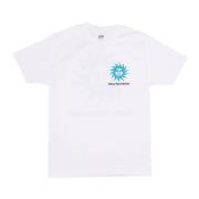 Klassieke Witte Tee met Spiraalprint Obey , White , Heren