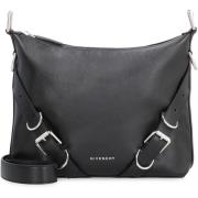 Leren Crossbody Tas met Gespen Givenchy , Black , Heren