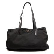 Pre-owned Nylon shoulder-bags Prada Vintage , Black , Dames