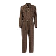 Gebelde jumpsuit voor vrouwen Liu Jo , Brown , Dames