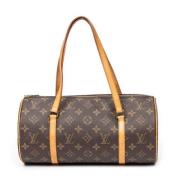 Pre-owned Canvas handbags Louis Vuitton Vintage , Brown , Dames