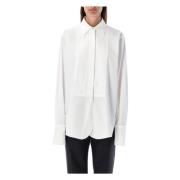 Witte Plastron Casual Overhemd - Dameskleding Aw23 Jil Sander , White ...