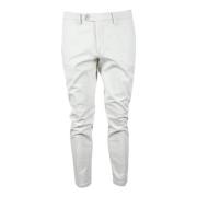 Katoenmix Stretch Broek Michael Coal , White , Heren