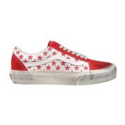 Suede Leren Damesschoenen Herfst/Winter Collectie Vans , Red , Dames