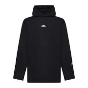 Zwarte Ski Katoenen Longsleeve T-shirt Balenciaga , Black , Heren