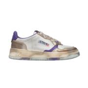 Vintage Lage Sneakers Autry , Purple , Heren