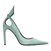 Satijnen Pumps MET Strik Nina Ricci , Green , Dames