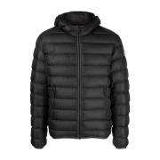 Gewatteerde Winterjas met Capuchon Colmar , Black , Heren