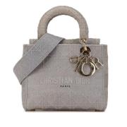 Pre-owned Canvas handbags Dior Vintage , Gray , Dames