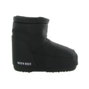 Iconische Lage Rubberen Winterlaarzen Moon Boot , Black , Dames