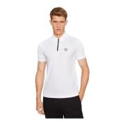 Regular Fit Polo Shirt - Wit Emporio Armani EA7 , White , Heren