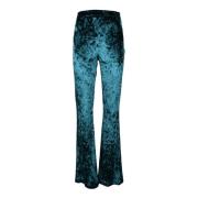 Elastane broek voor vrouwen Nineminutes , Blue , Dames