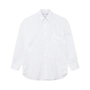 Herenoverhemd met grote zak Comme des Garçons , White , Heren