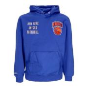 NBA Team Vintage Logo Fleece Hoodie Mitchell & Ness , Blue , Heren