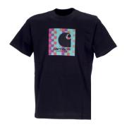 Zwarte Heren Tee met Print Carhartt Wip , Black , Heren