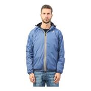 Blauwe Sportieve Korte Jas K-Way , Blue , Heren