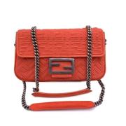 Pre-owned Leather fendi-bags Fendi Vintage , Orange , Dames