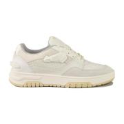 Leren Sneakers met Rubberen Zool Msgm , White , Heren