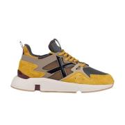 Innovatieve Gele Sneakers Munich , Yellow , Heren